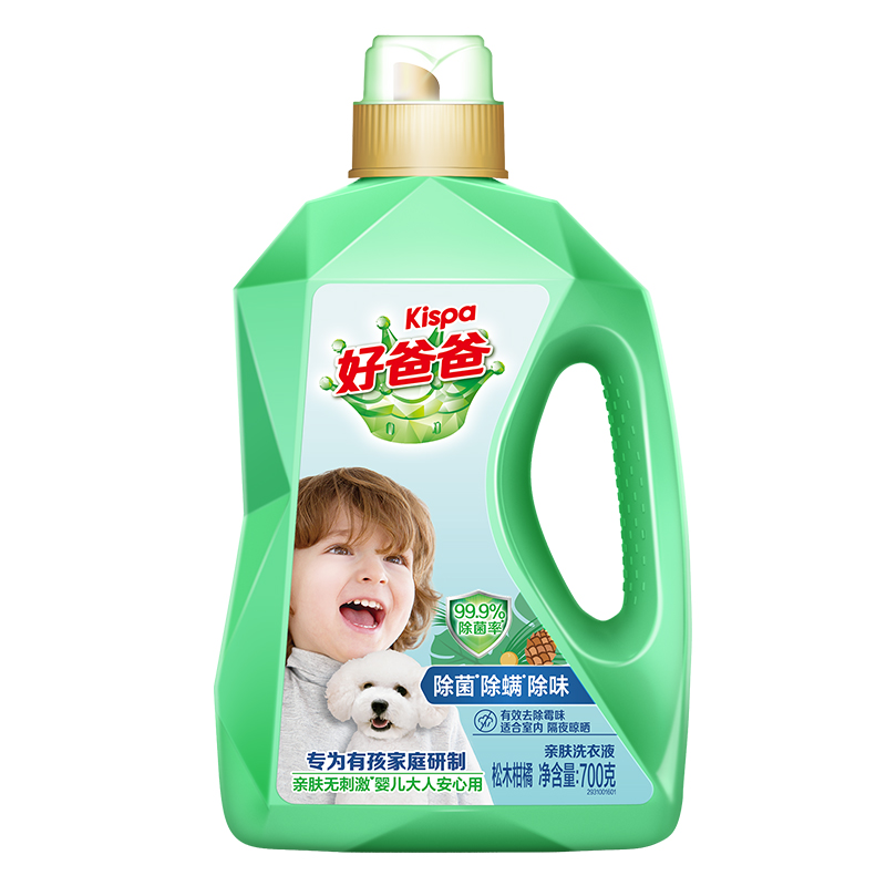 好爸爸洗衣液除菌除螨除异味700g