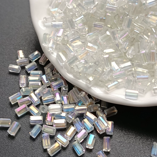 Стеклянные бусины ручной работы, серьги, прямоугольный аксессуар, 5mm