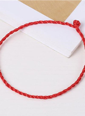 10个特惠手工编织红手链