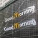 Suitable for all car body surfaces Good morning car rear window glass sticker Good morning English McDonald's electric car sticker