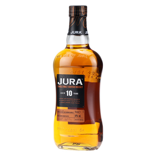Jura吉拉10年/朱拉10年单一麦芽威士忌英国原装进口洋酒正品行货 - 图0