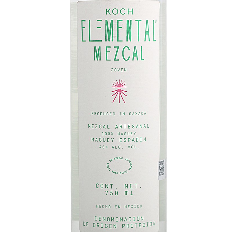 梅斯卡尔蔻赤元素龙舌兰酒KOCH ELEMENTAL MEZCAL墨西哥进口40度 - 图0