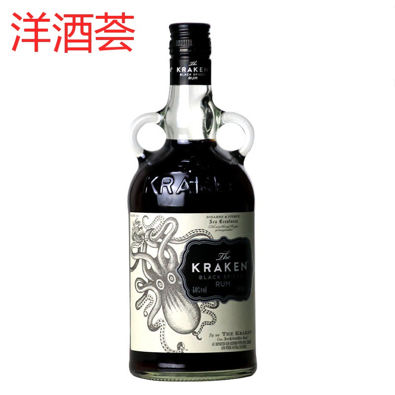 洋酒 八爪巨怪 海妖章鱼 挪威海怪 北海巨妖黑朗姆酒 Kraken Rum - 图0