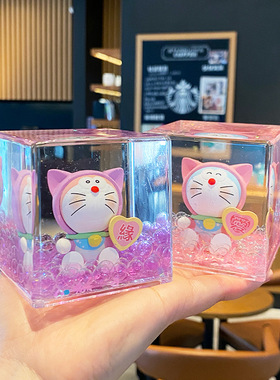 2025新款亚克力叮当猫流沙摆件