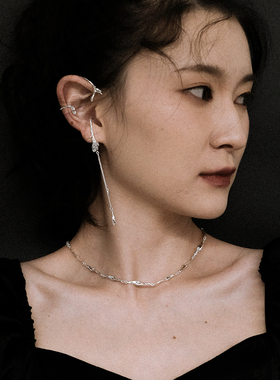金属液态叶子项链MINTTHERAPY