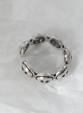 无怯s925纯银复古戒指小众设计