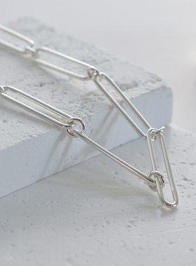 无怯925纯银回形针极简个性