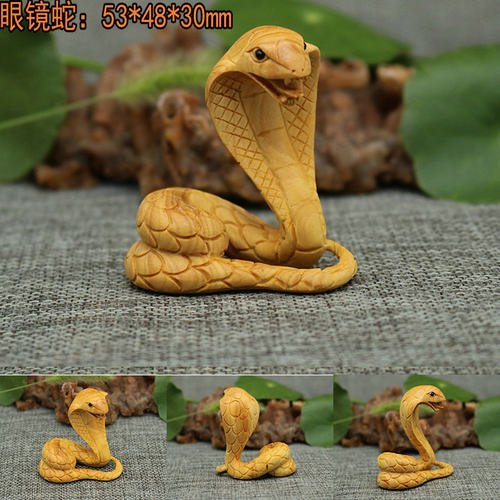 陈雕匠黄杨木摆件品十二生肖手把件鼠牛虎兔龙蛇马羊猴鸡狗猪动物 - 图2