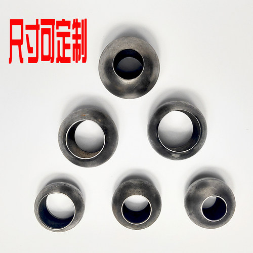 空心铁球打孔 76mm楼梯扶手护栏装饰球立柱连接球通孔铁圆球66mm - 图0