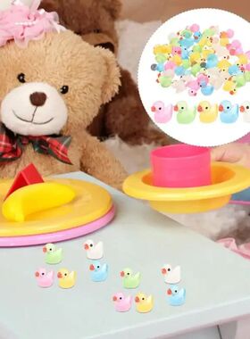 50/10Pcs Tiny Rubber Ducks Mini Duck Glow In The Dark Mini R