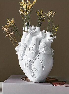 Heart Vase Vases For Flowers Creative Heart-Shaped Sculpture