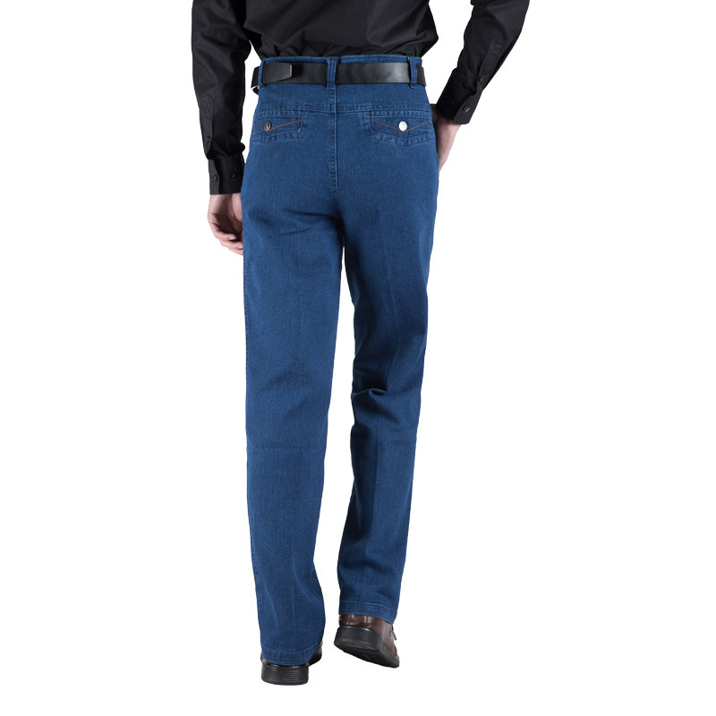 Middle-aged And Elderly Jeans Men's Large Size High-waisted - 图2