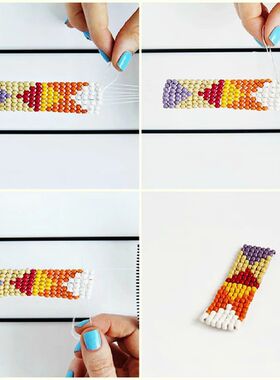Metal Bead Loom Kit Weaving Beading Loom for Jewelry Bracele