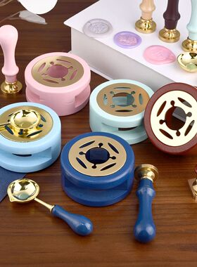 2 Pcs/set Retro Sealing Wax Furnace Stove Pot Wood Handle Se