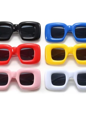 搞怪充气感可爱方形墨镜女男派对