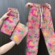 ໂສ້ງຂາສັ້ນກະທັດຮັດ floral elastic waist