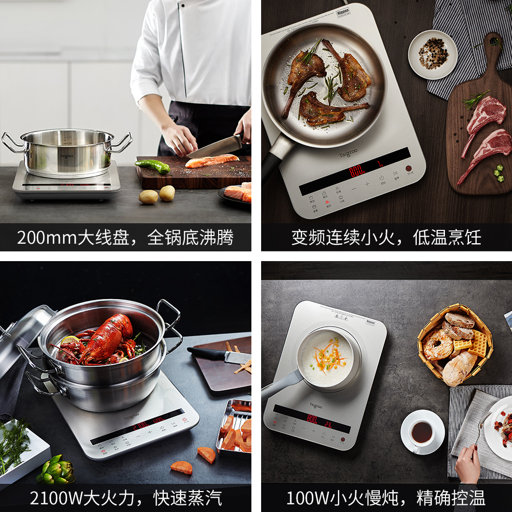 电磁炉家用电池炉日本面板智能超薄触摸屏 A2102 IC 钛古 Taigroo 电磁炉家用电池炉日本面板智能超薄触摸屏 A2102 IC 钛古 Taigroo