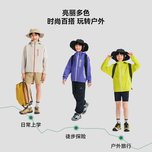 【小云壳】伯希和儿童冲锋衣超轻薄款26新款上衣防风户外春季外套 - 图3