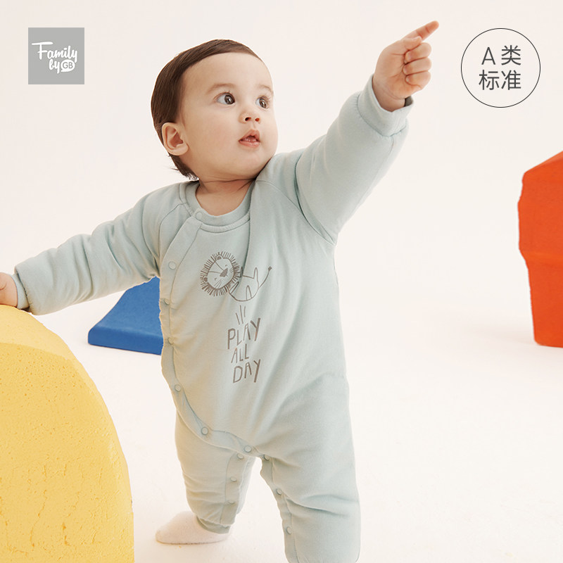 family好孩子秋冬新款宝宝连体衣 familybygb童装连身衣/爬服/哈衣
