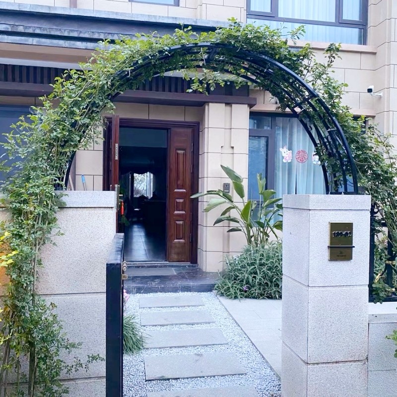 铁艺拱门花架门垛顶部别墅拱门架子铁艺庭院门柱拱形花架定做门头,淘宝优惠券,粉丝福利购,淘宝优惠卷