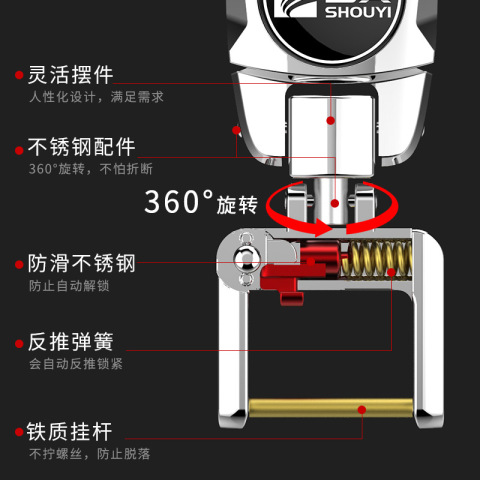 不锈钢配件汽车钥匙扣宝马奔驰大众哈弗360旋转腰挂遥控器锁匙扣