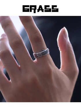 毐创通用S925银潮流翅膀戒指