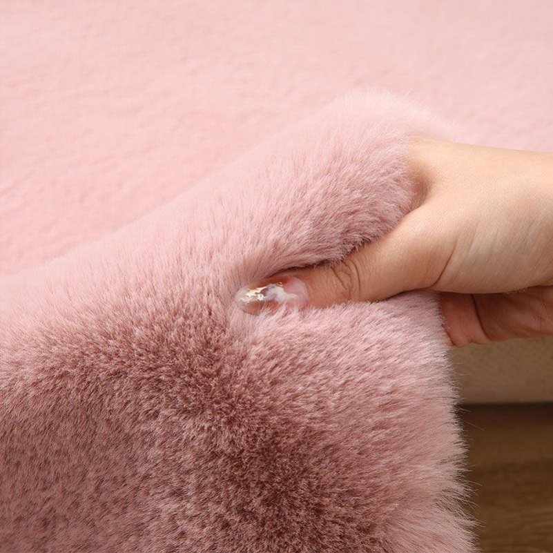 奶油风兔毛绒地毯卧室ins床边地毯衣帽间客厅飘窗沙发毯地垫橱窗,淘宝优惠券,粉丝福利购,淘宝优惠卷