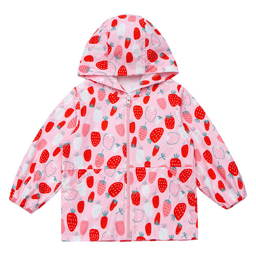 女童防水罩衣长袖洋气秋冬儿童羽绒服罩衫宝宝吃饭兜学生美术围裙 - 图3