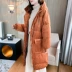 2019 mới nhỏ xuống lông bông của phụ nữ mùa đông dài trên đầu gối Phiên bản Hàn Quốc của học sinh lỏng áo khoác cotton dày - Bông