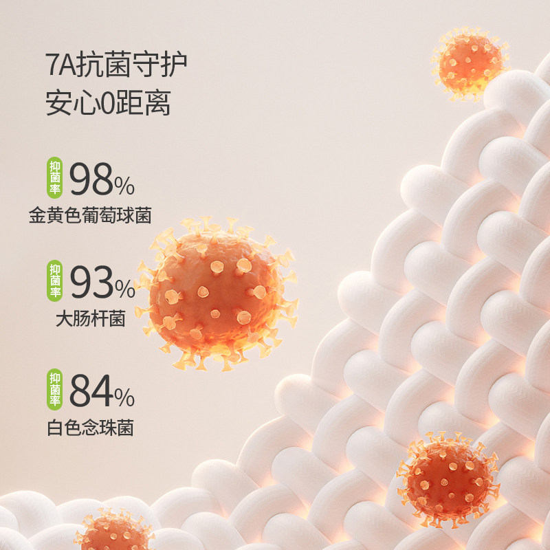欢喜小熊婴儿纯棉短袖儿童夏季防螨抗菌上衣宝宝新款夏装凉感T恤