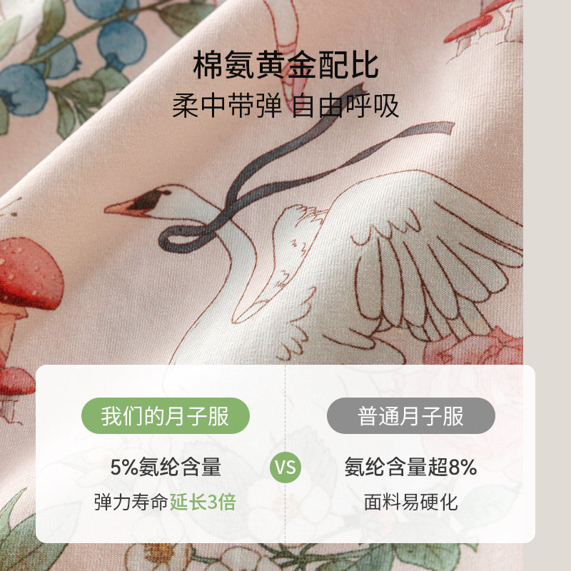 欢喜小熊产妇睡衣两件套春秋月子服孕妇产后喂奶哺乳衣家居服套装,淘宝优惠券,粉丝福利购,淘宝优惠卷