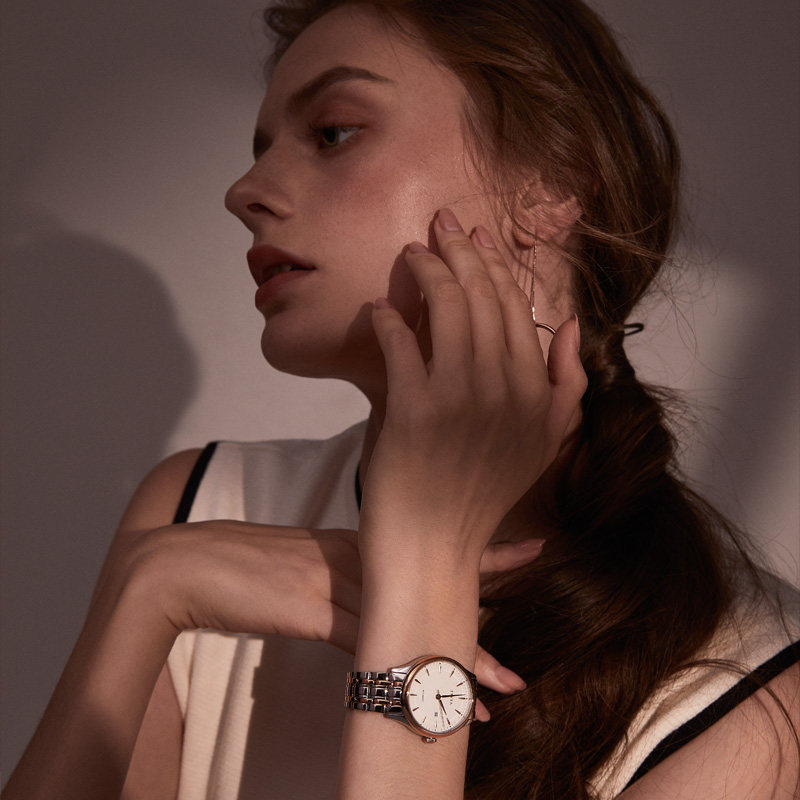 飞亚达女士钢带机械防水商务机械表 飞亚达深圳国产腕表