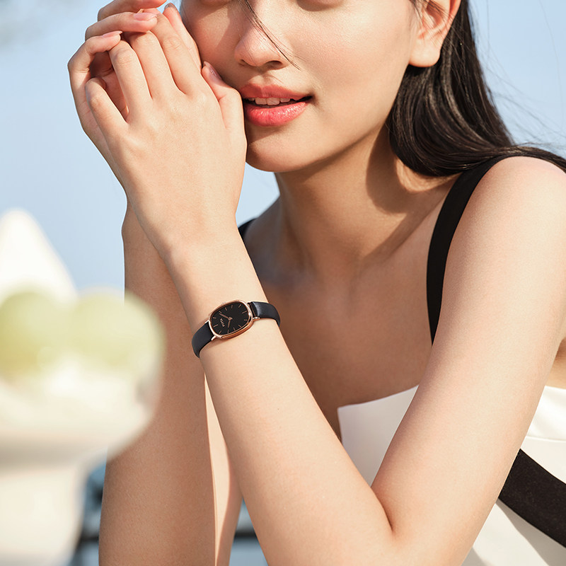 飞亚达倾城小棕表复古fiyta女表 飞亚达深圳国产腕表