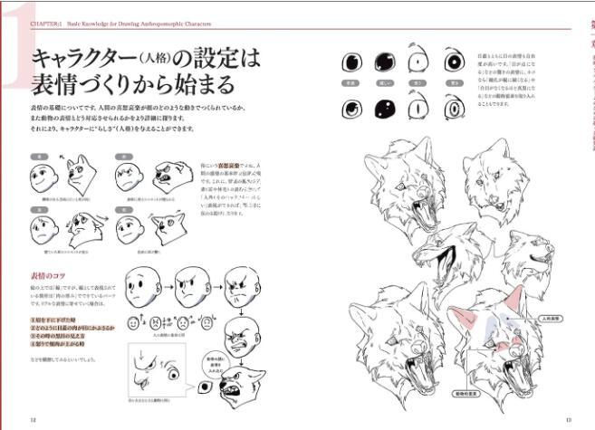 进口日文 画集 兽人拟人化 人外设计 獣人?擬人化人外デザインのコツ - 图2