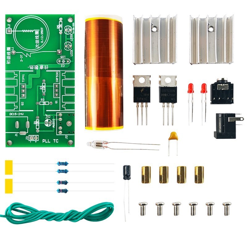 特斯拉线圈套件闪电音乐电圈音响音箱电子DIY焊接练习TJ-56-222,淘宝优惠券,粉丝福利购,淘宝优惠卷