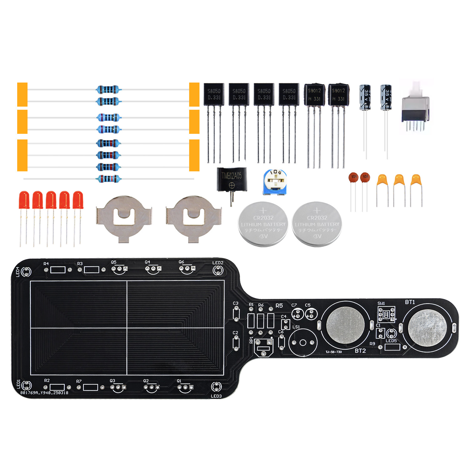 手持式金属探测器套件电子DIY焊接练习电路板板制作散件TJ-56-730,淘宝优惠券,粉丝福利购,淘宝优惠卷