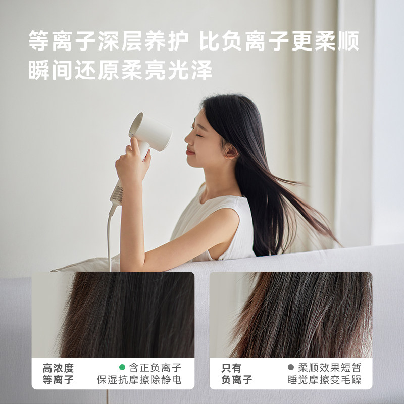 OLAYKS立时吹风机家用高速等离子负离子静音大风力恒温护发速干