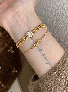 绝美！不掉色金刚杵手链