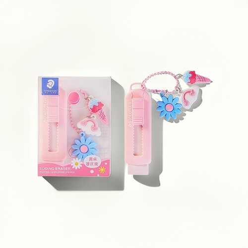 德国施德楼橡皮可伸缩橡皮擦白色黑色不掉渣樱花推拉式525 PS1儿童橡皮擦学生擦得干净设计素描专业皮擦 - 图3