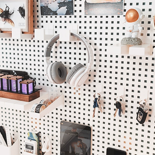 Пещерная панель Бесплатная настенная хранение и хранение разных предметов Органический рабочий стол с творческой декоративной рукой -приготовленной слепой коробкой