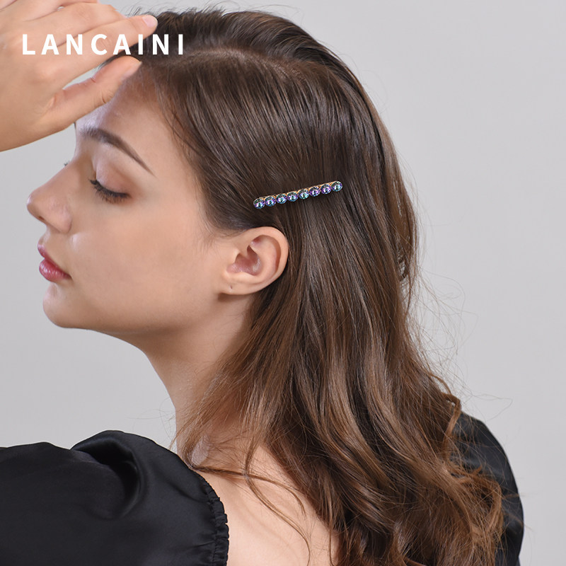 施华水晶高端定制韩国2021年鸭嘴夹 兰彩妮饰品发饰