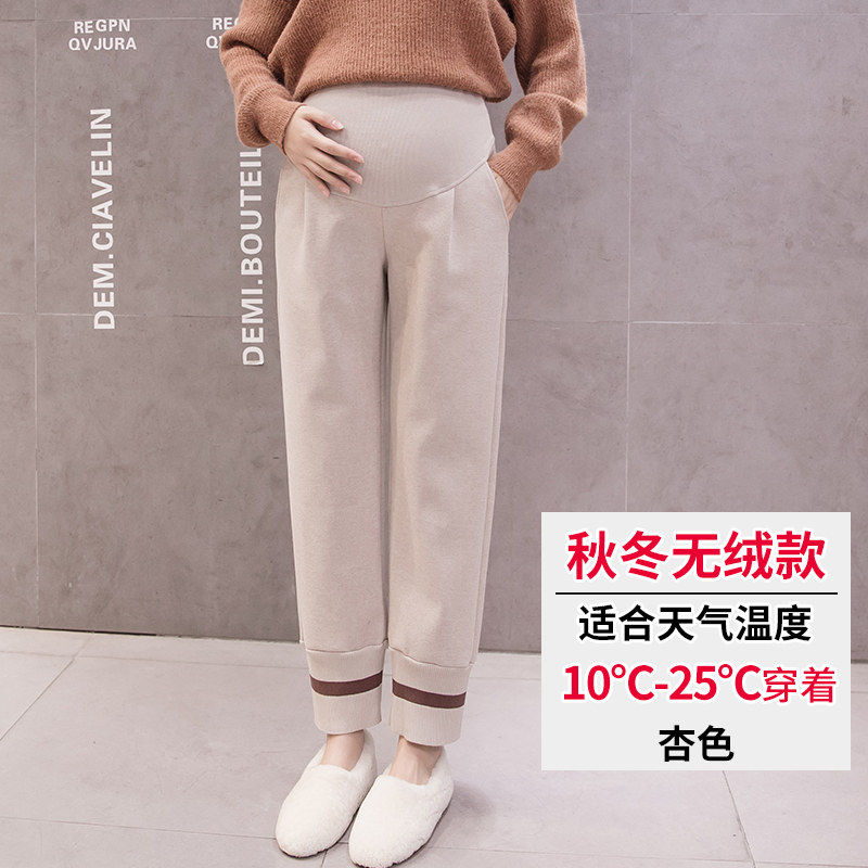 孕妇外穿2020秋冬新款托腹裤打底裤 妈妈本色孕妇打底裤