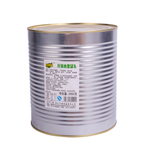 水果罐头什锦罐头3公斤杂果商用整箱原料混合橘子椰果罐头水果捞 - 图3