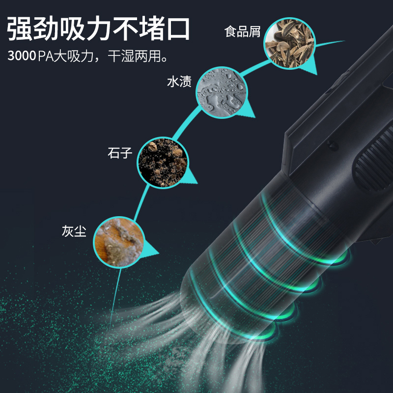 扬子聚美专卖店车载吸尘器车用小型汽车强力吸尘器家车两用手持式吸力大功率0