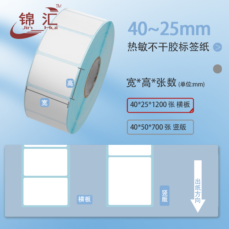 三防热敏标签纸60*20-100不干胶条码E邮宝打印易撕取空白快递特惠 - 图0