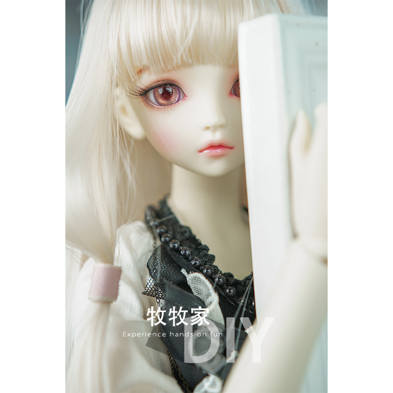 玲笼鸟bjd VOLKS SD DD MDD 1/2 1/3 1/4分娃娃金色直发手改假发 - 图0