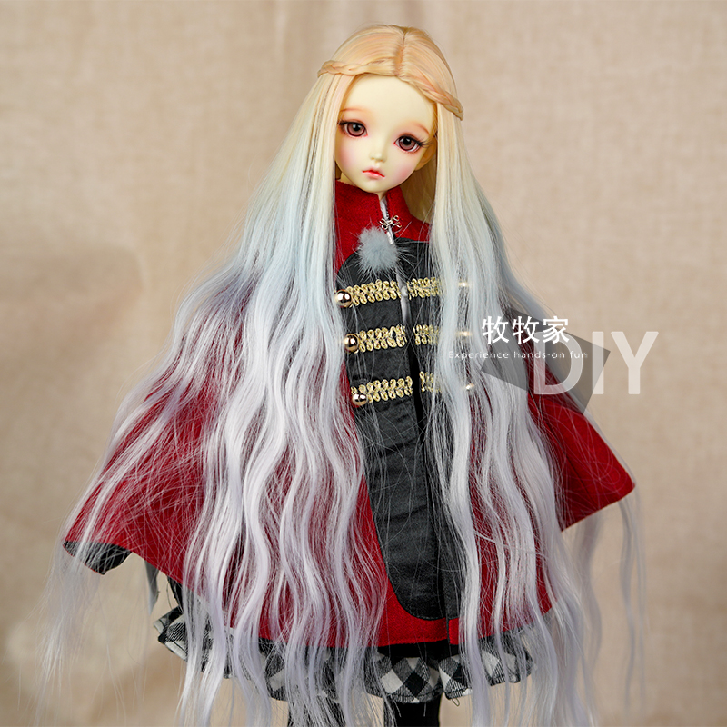 深海之恋bjd VOLKS SD DD MDD 1/2 1/3 1/4分娃娃编发手改假发 - 图1