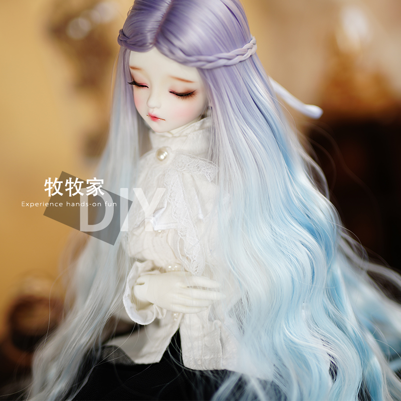 深海之恋bjd VOLKS SD DD MDD 1/2 1/3 1/4分娃娃编发手改假发 - 图0