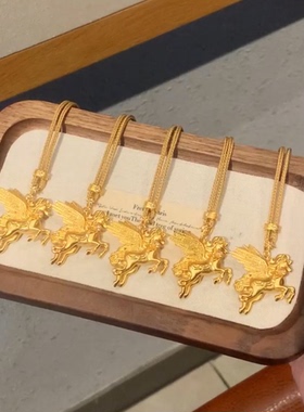 吊坠项链星辰飞马项链男女饰品毛衣链