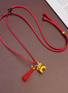 项链女款个性新款马上有钱流苏毛衣链百搭时尚饰品
